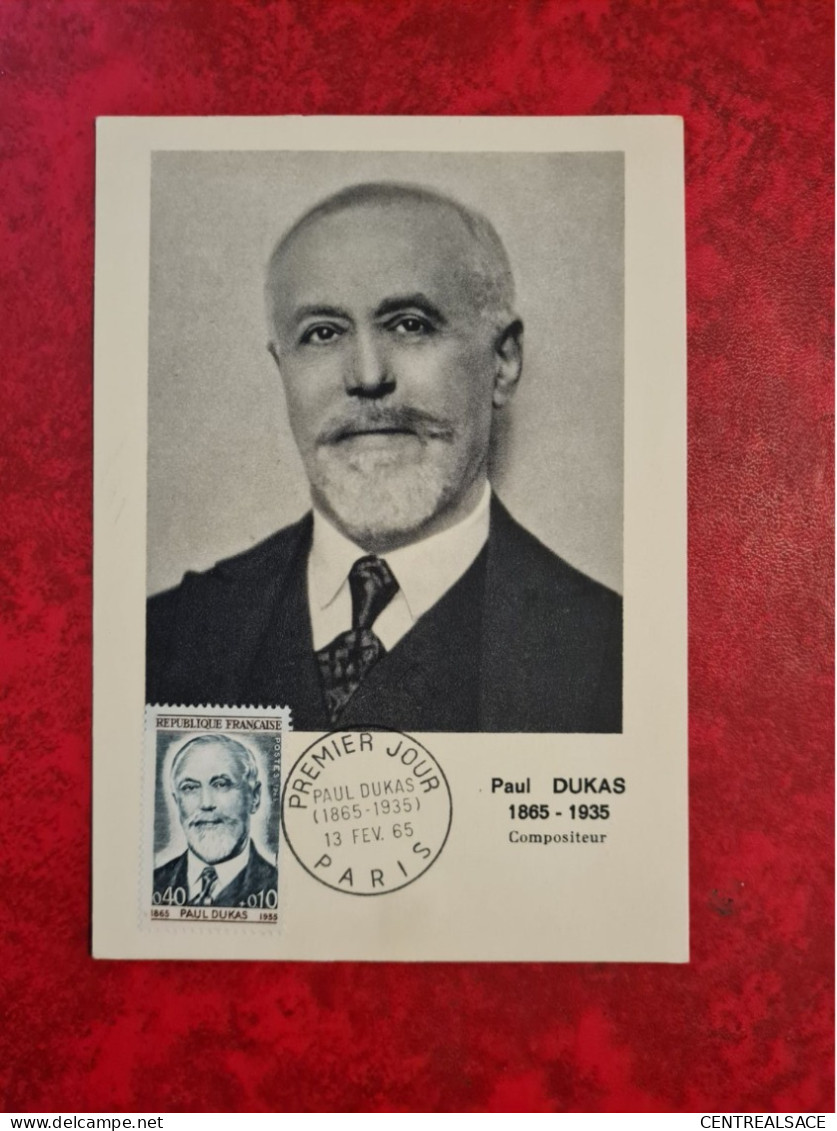 FDC 1965 MAXI PARIS PAUL DUKAS  COMPOSITEUR - Unclassified