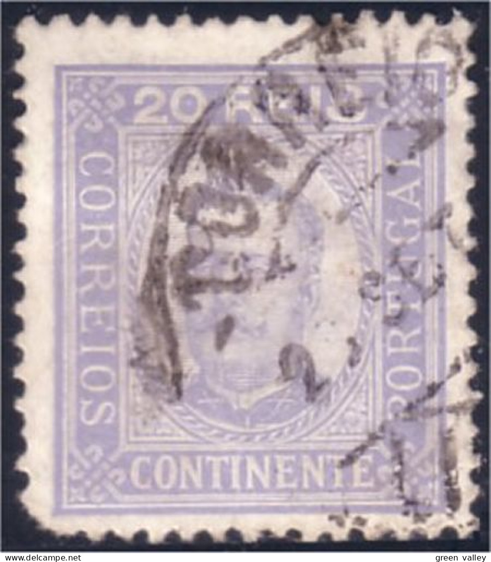 742 Portugal 20 Reis Lavande (POR-14) - Unused Stamps