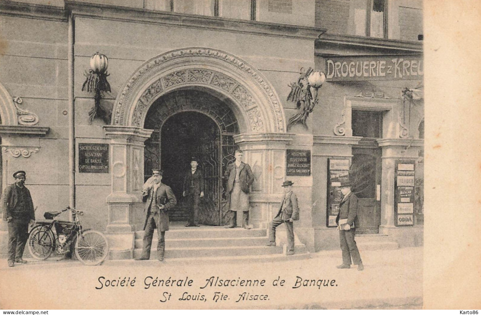 St Louis * Société Générale Alsacienne De Banque * Banco Bank Moto Marque ? Motocyclette Motos - Saint Louis