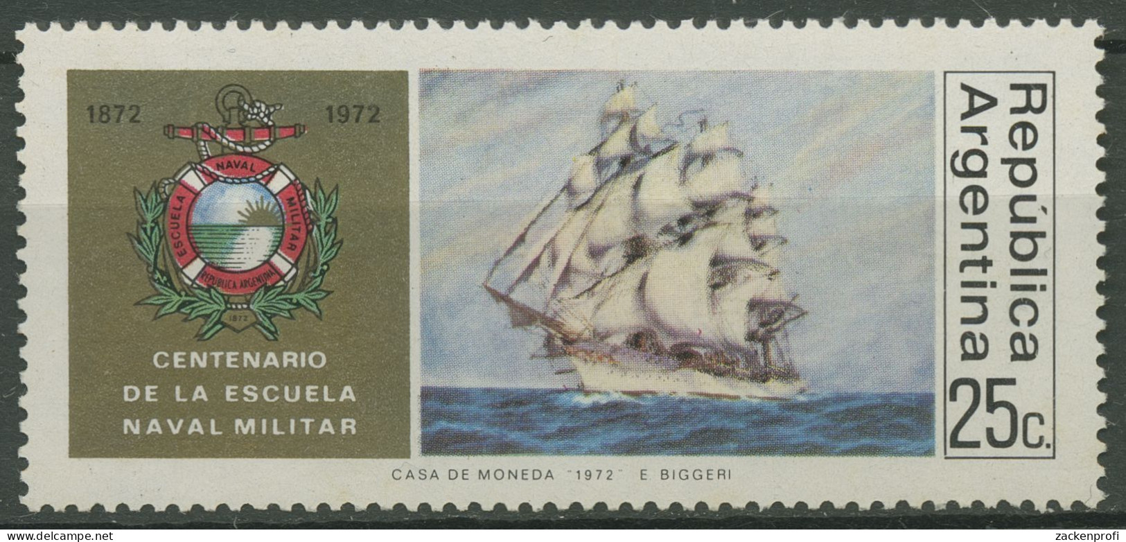 Argentinien 1972 Marineschule Segelschiff Fregatte 1129 Postfrisch - Nuevos