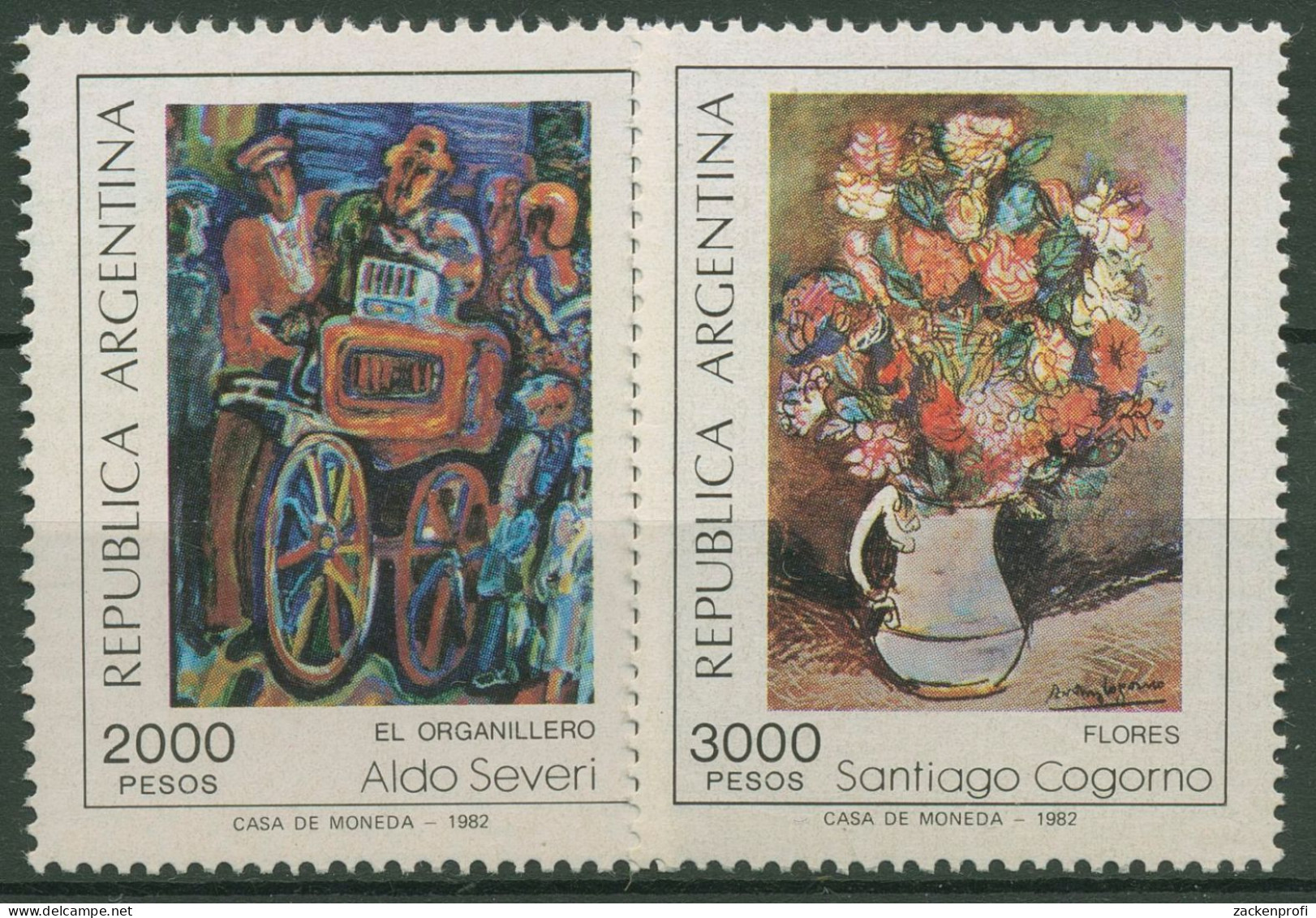 Argentinien 1982 Gemälde 1572/73 Postfrisch - Ungebraucht