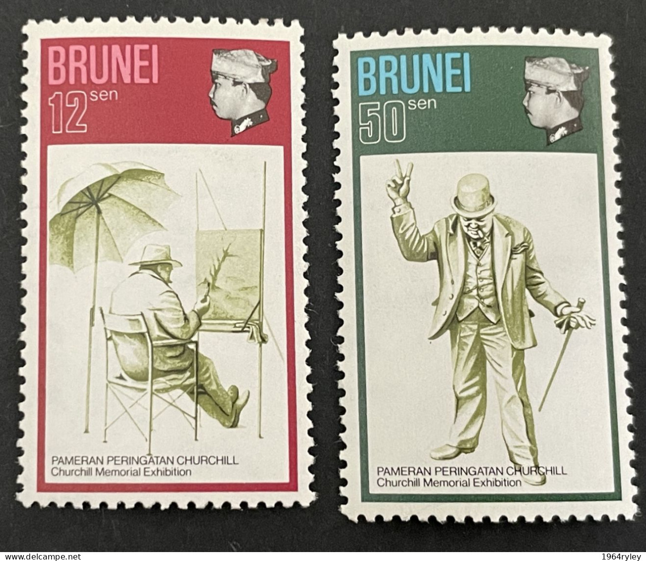 BRUNEI - MNH** -  1974 CHURCHILL CENTENARY - # 188/189 - Brunei (1984-...)