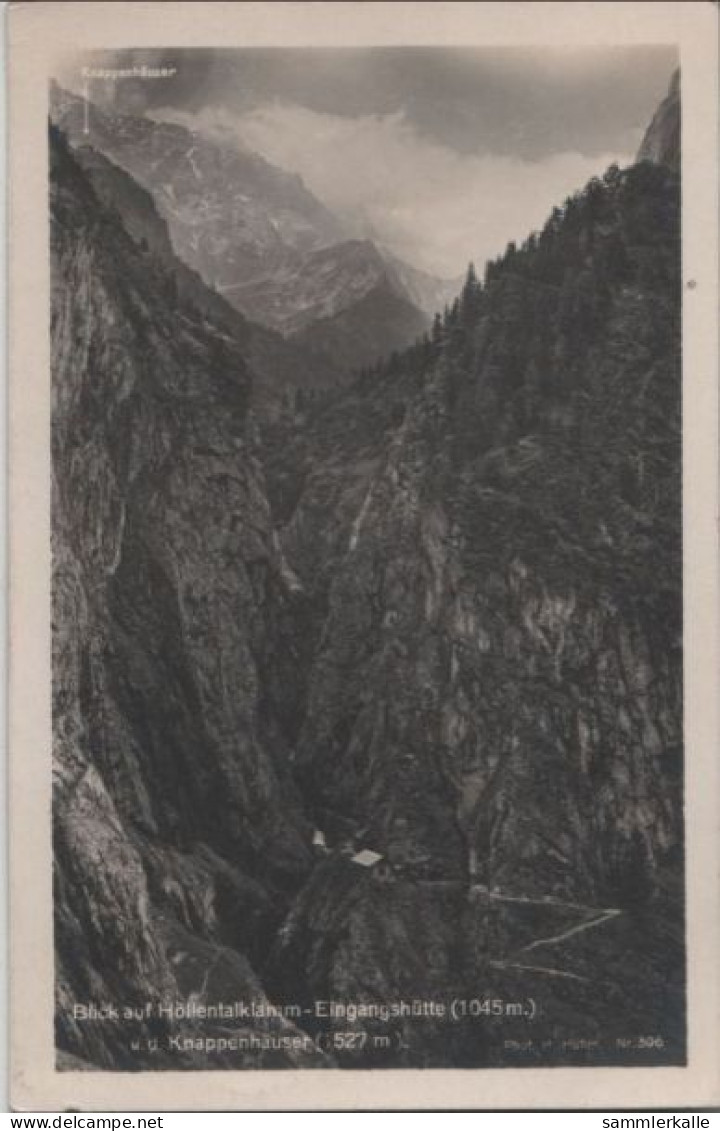 38428 - Höllentalklamm - Eingangshütte - Ca. 1950 - Höllental