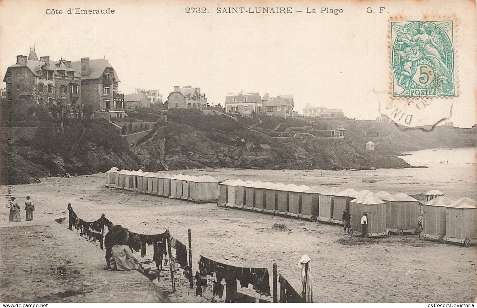 FRANCE - Saint Lunaire - La Plage - Carte Postale Ancienne - Saint-Lunaire
