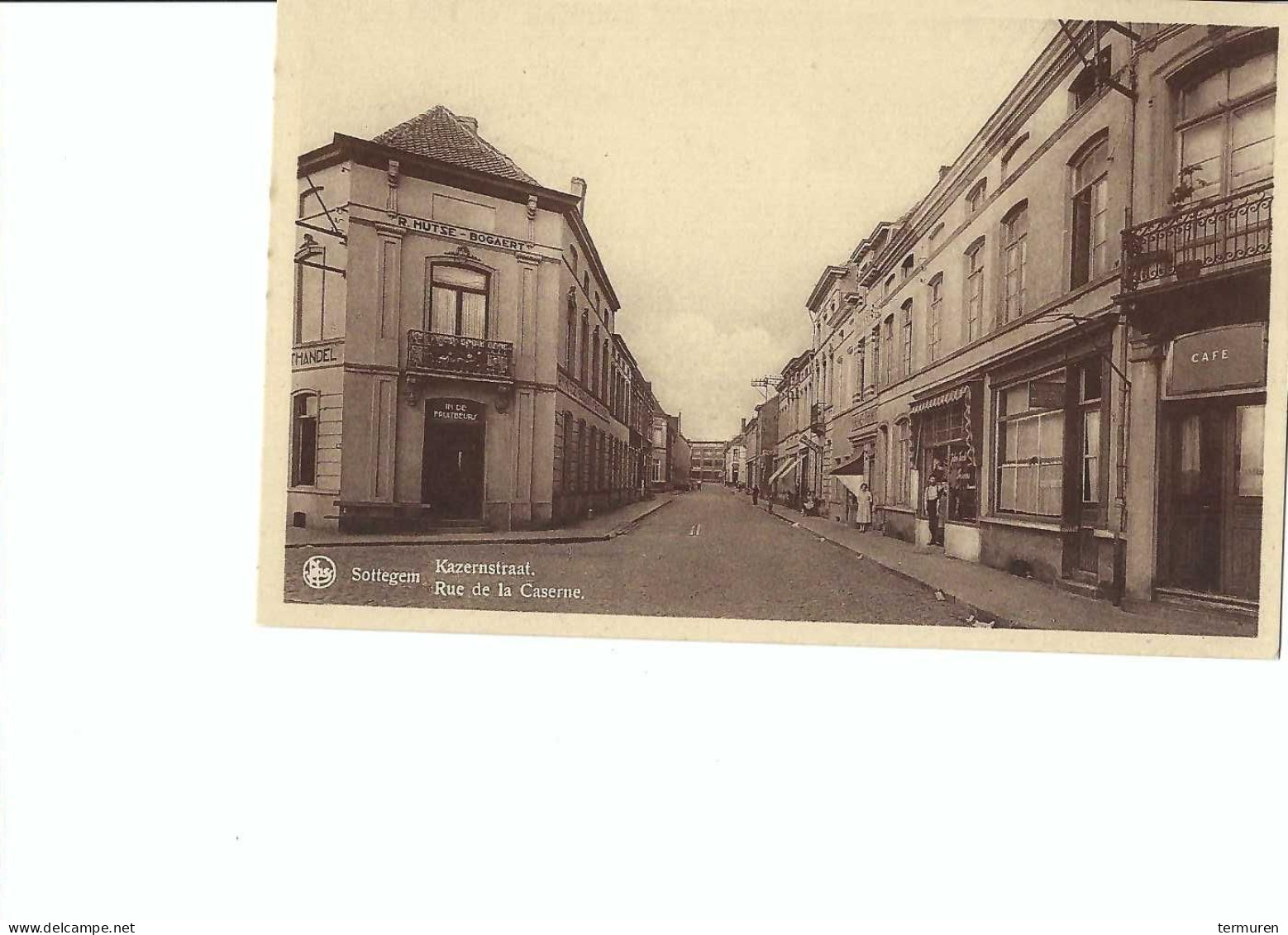 Zottegem: Kazernstraat (met Winkels En Café's ) - Zottegem