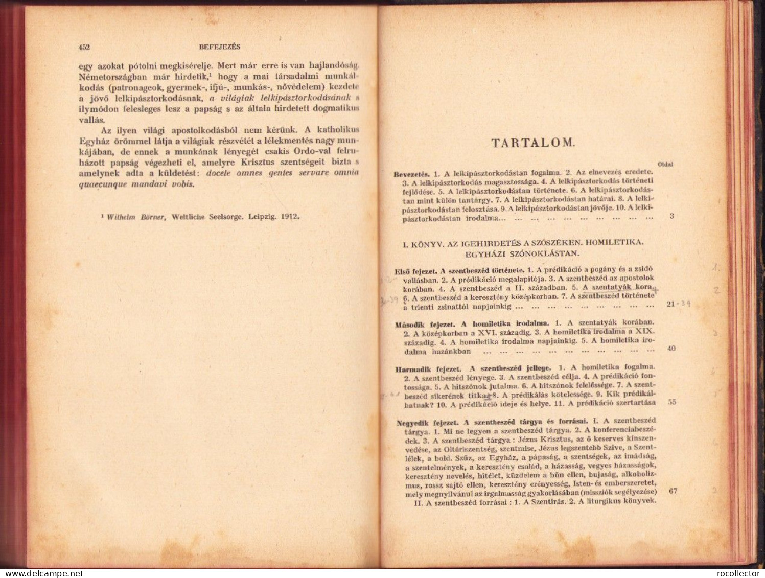 Az Igehirdetés Egyetemes Előadások A Lelkipásztorkodástan Köréből Irta Mihályfi Ákos, 1921 C6698N - Oude Boeken