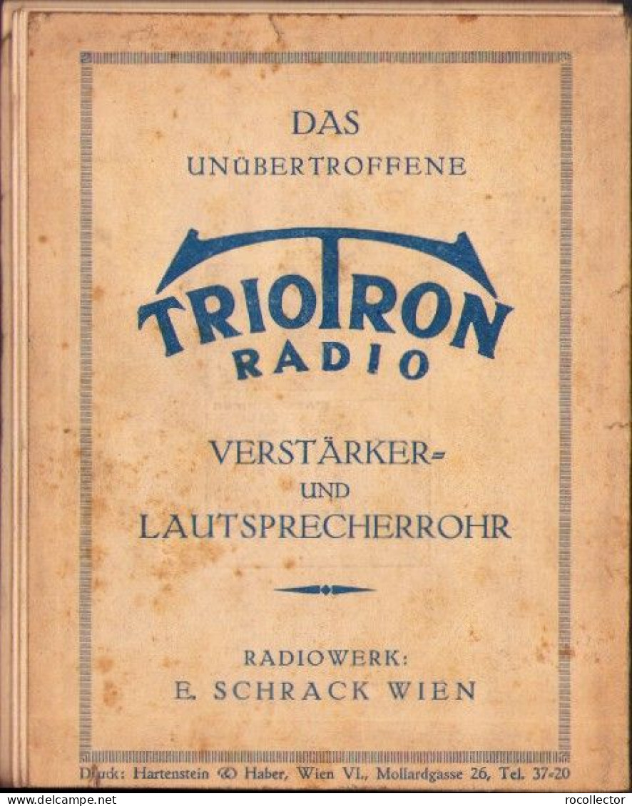 Fuhrer durch die Radio u Electrotechnik Beleuchtungshaus Walter Wien ca 1920's 712SPN