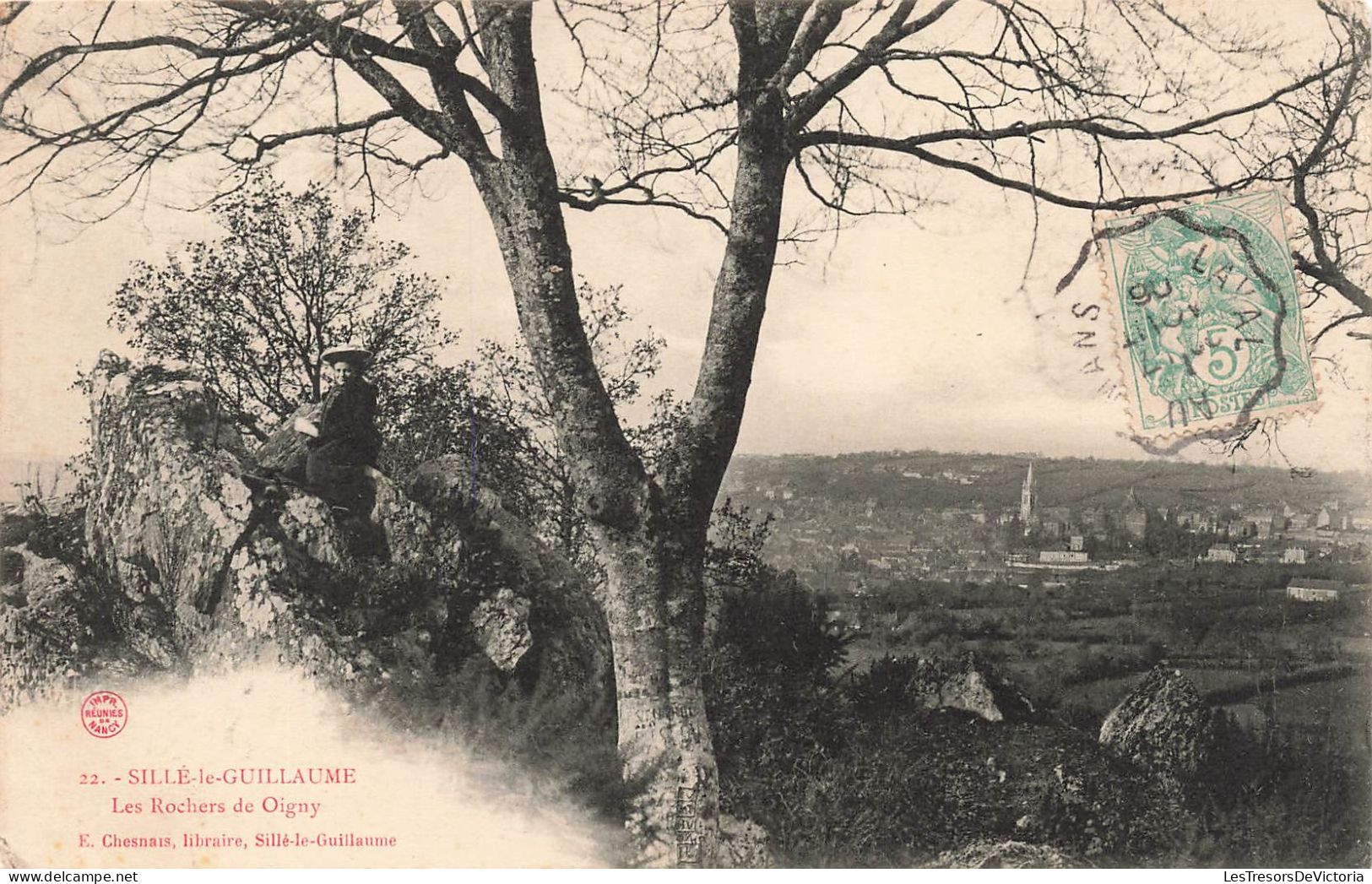 FRANCE - Sille Le Guillaume - Vue Sur Les Rochers De Oigny - Carte Postale Ancienne - Sille Le Guillaume