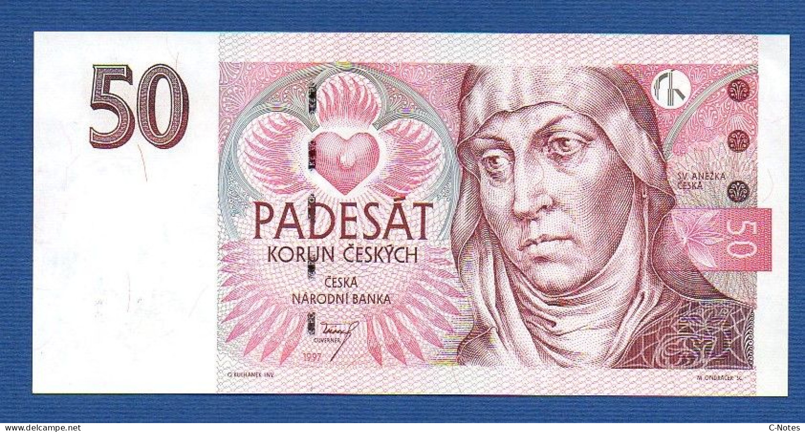 CZECHIA - CZECH Republic - P.17c – 50 Korun 1997 XF/aUNC, S/n E69 071600 - Tchéquie