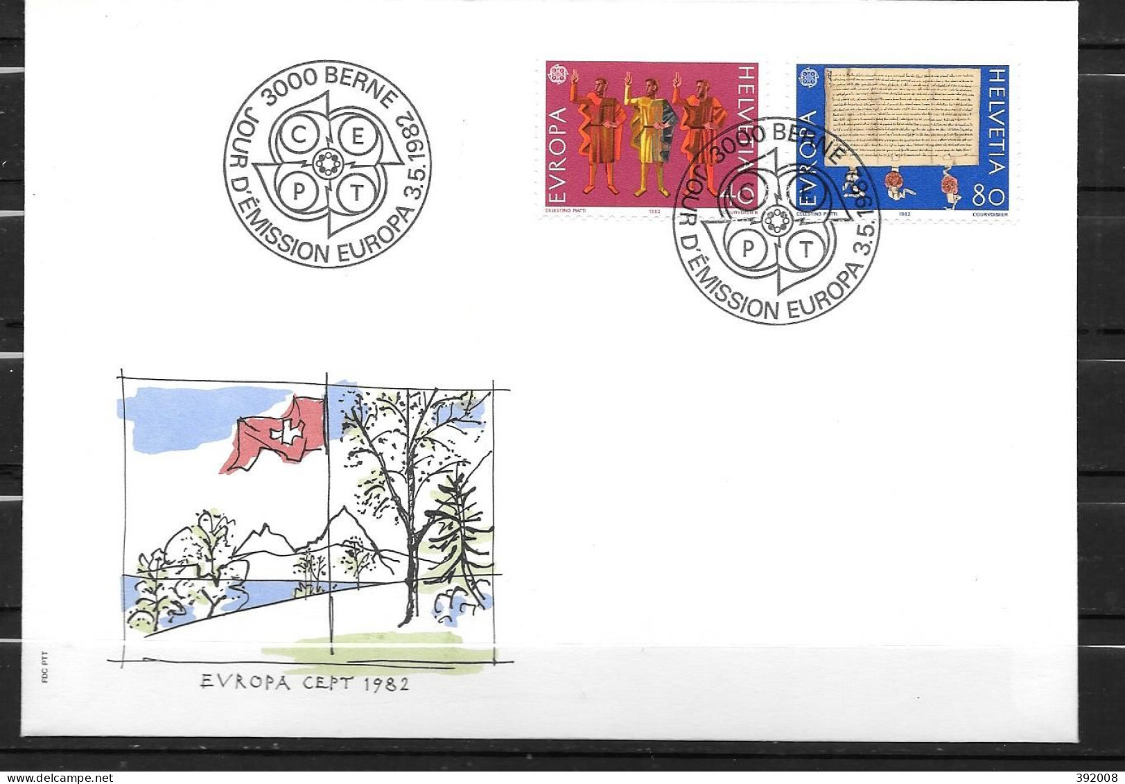 1982 - FDC - SUISSE - 63 - 3 - 1982