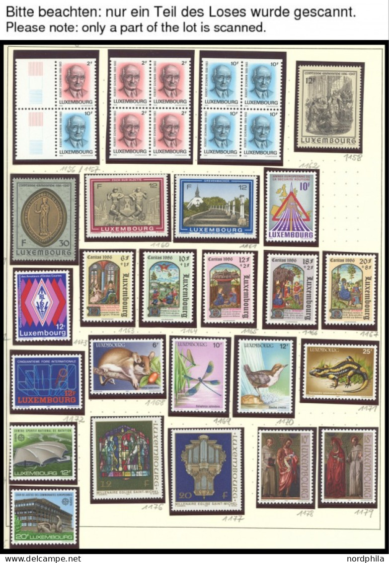 SAMMLUNGEN, LOTS **, 1969-1987, Postfrischer Kompletter Sammlungsteil Auf Seiten, Prachterhaltung - Collections