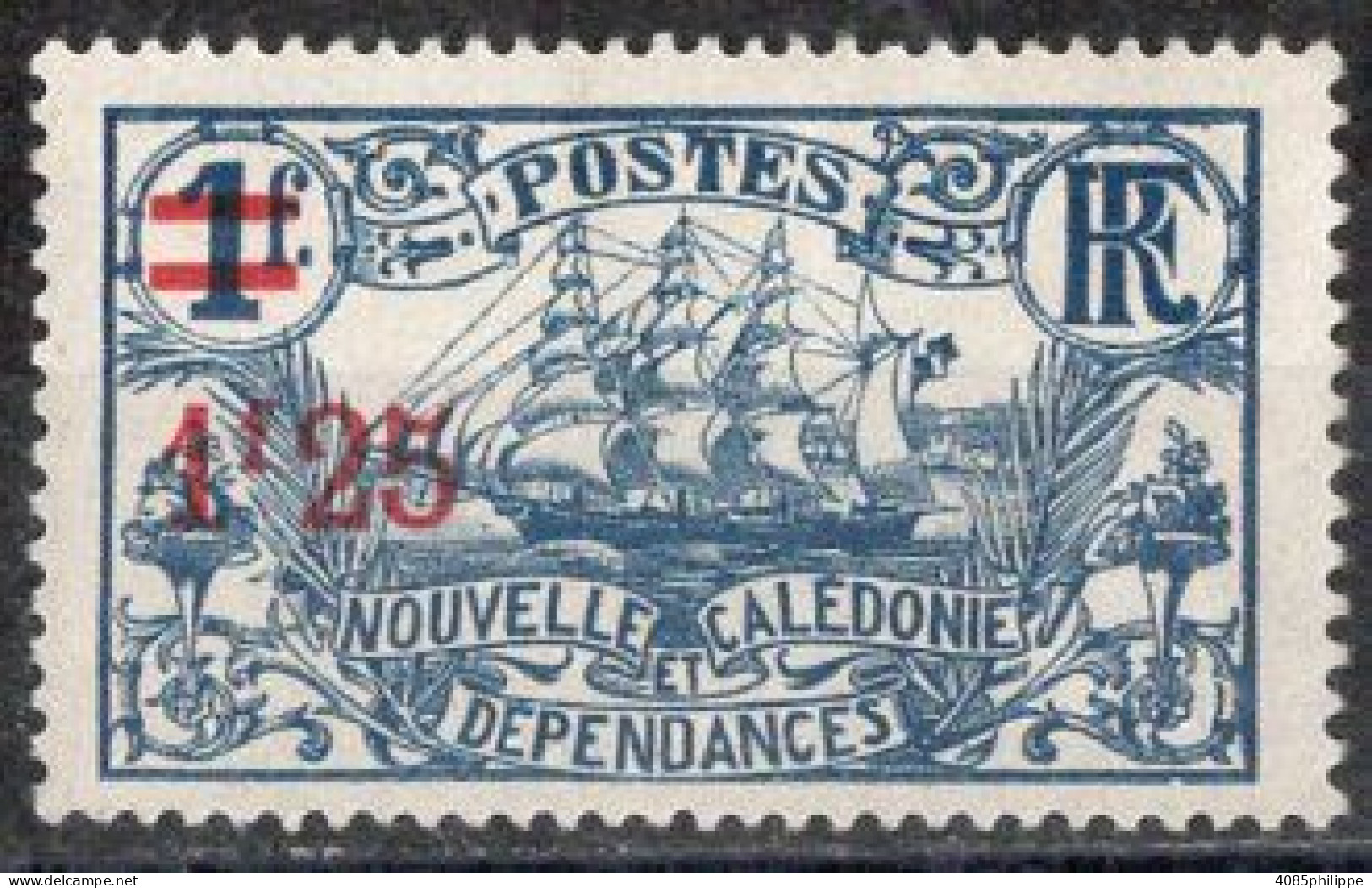 Nvelle CALEDONIE Timbre-Poste N°134* Neuf Charnière TB Cote : 1€25 - Ongebruikt