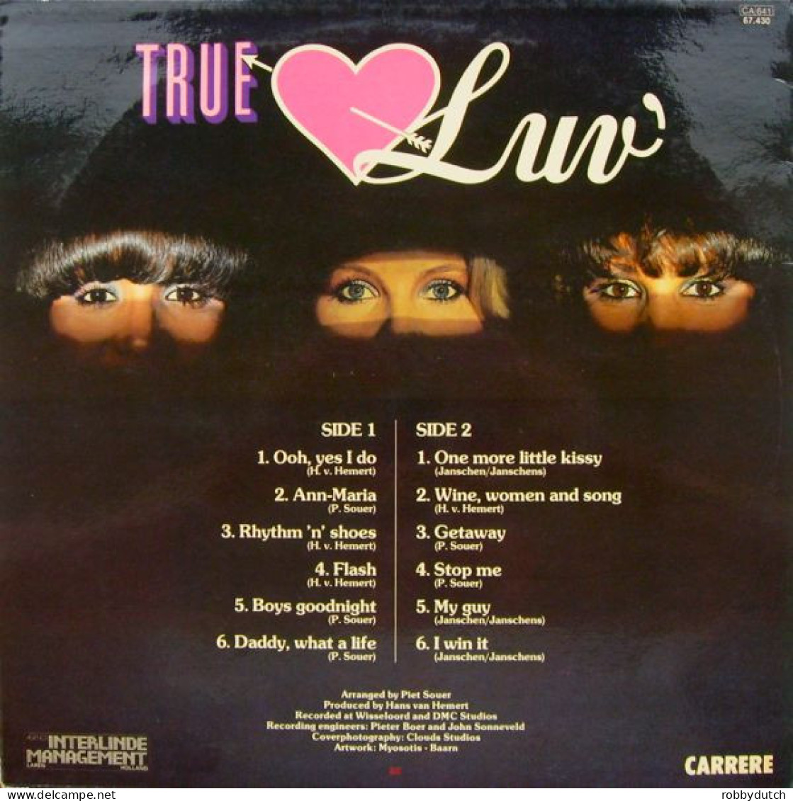 * LP *  LUV'  - TRUE LUV' (Incl. One More Little Kissy) (France 1980) - Disco & Pop