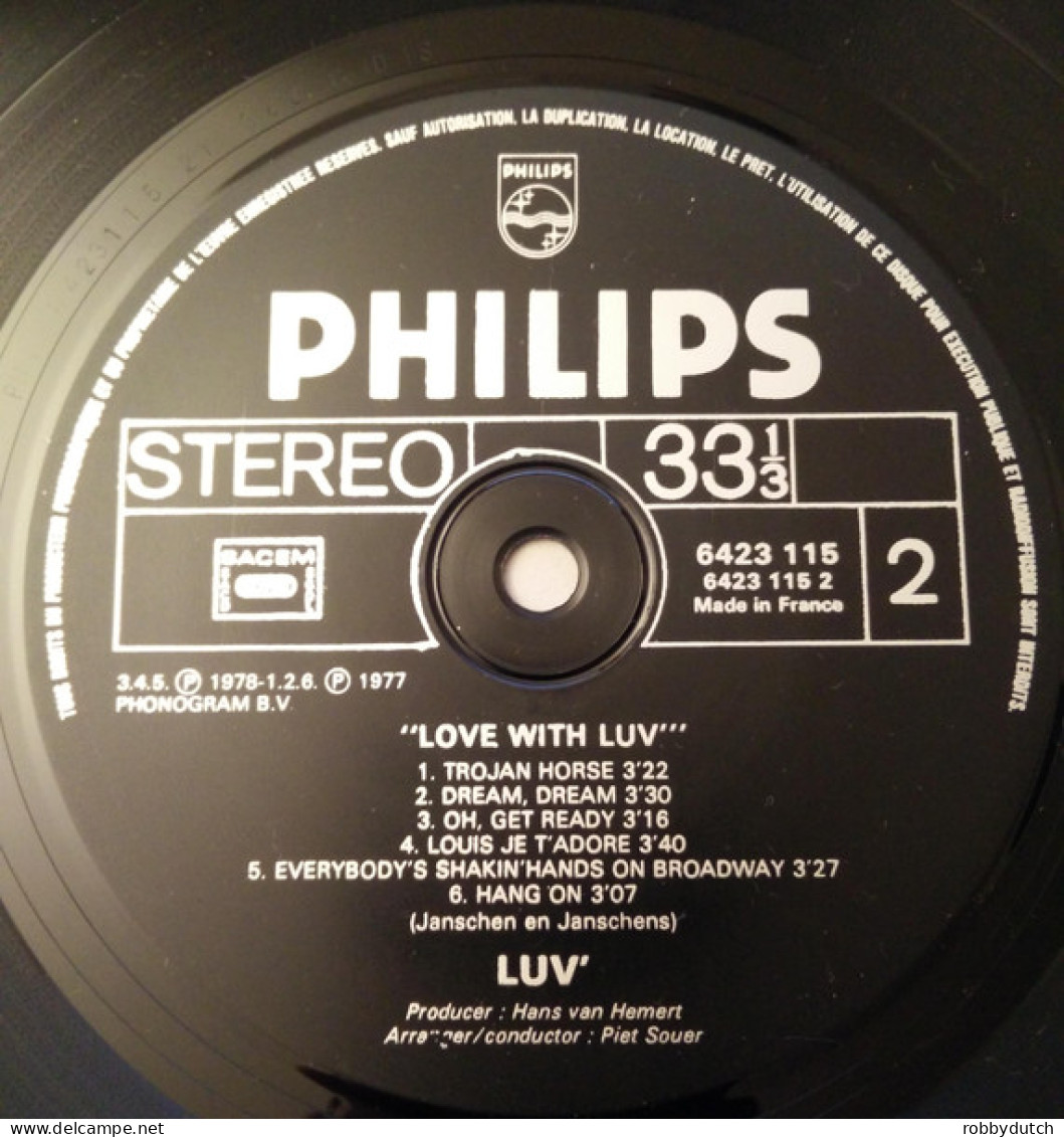 * LP *  LUV'  - LOVE WITH LUV' (France 1978 EX!!)  - Disco & Pop