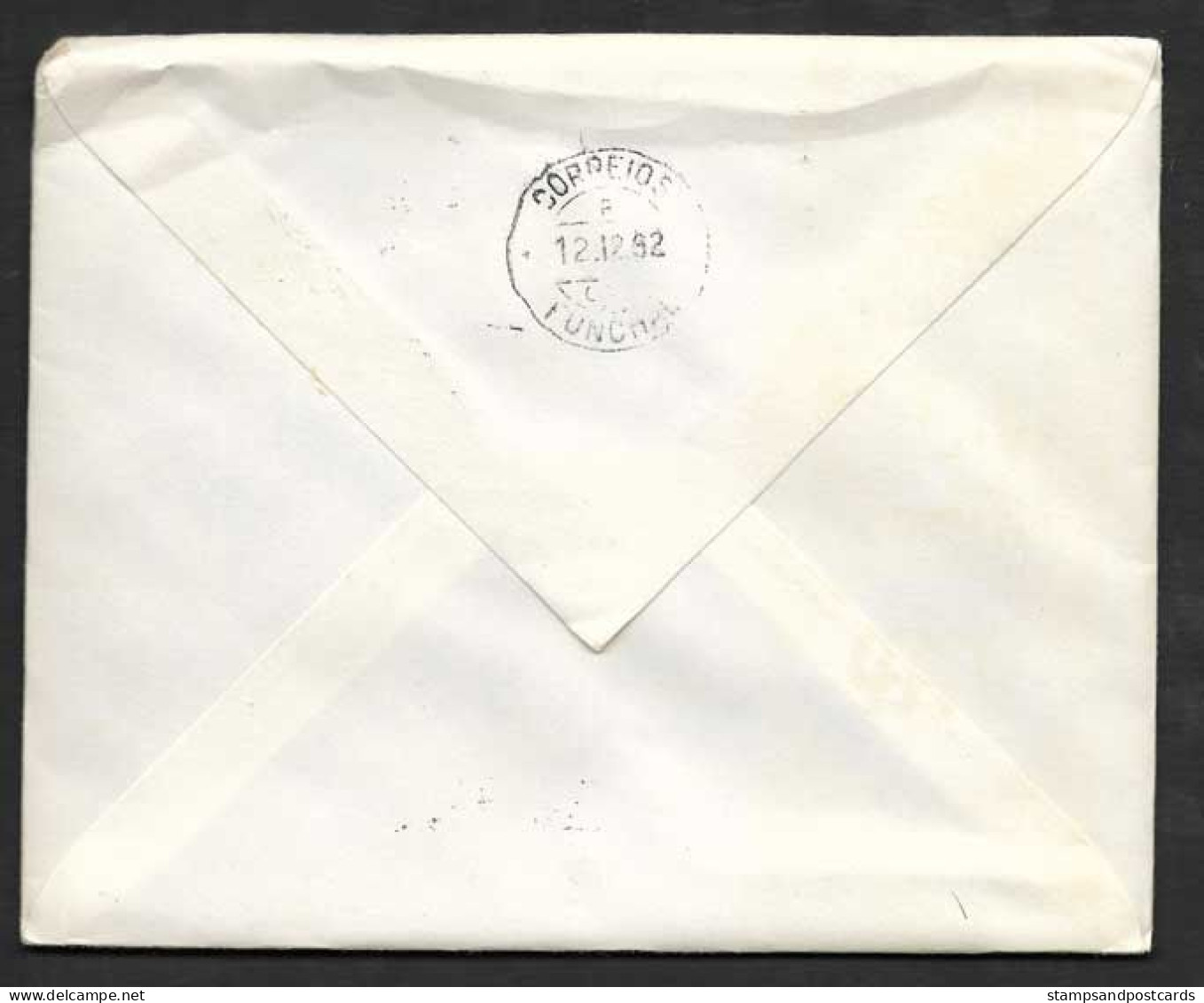 Portugal Premier Vol TAP Santa Maria Açores Funchal Madère Recommandée 1962 First Flight Azores Madeira Registered Cover - Storia Postale