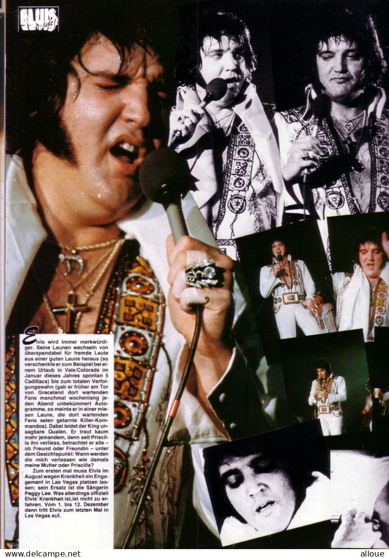 ELVIS LEBT ! (ELVIS PRESLEY DES VIES) - 36 pages + double POSTER (MAGAZINE ALLEMAND)