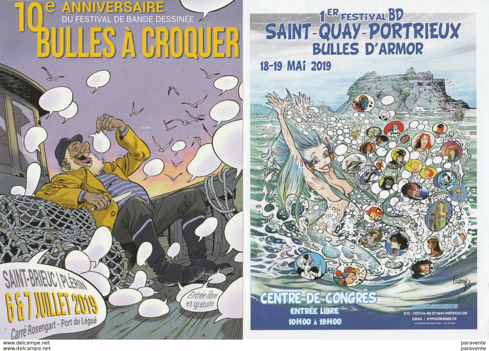 VALEE LUGUY : Flyer Salon SAINT BRIEUC 2019 - SAINT QUAI PORTRIEUX 2019 - Sonstige & Ohne Zuordnung