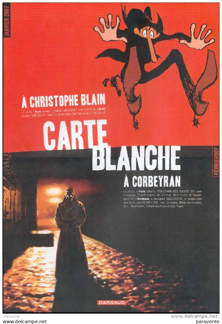 BLAIN: Affiche CARTE BLANCHE - Other & Unclassified