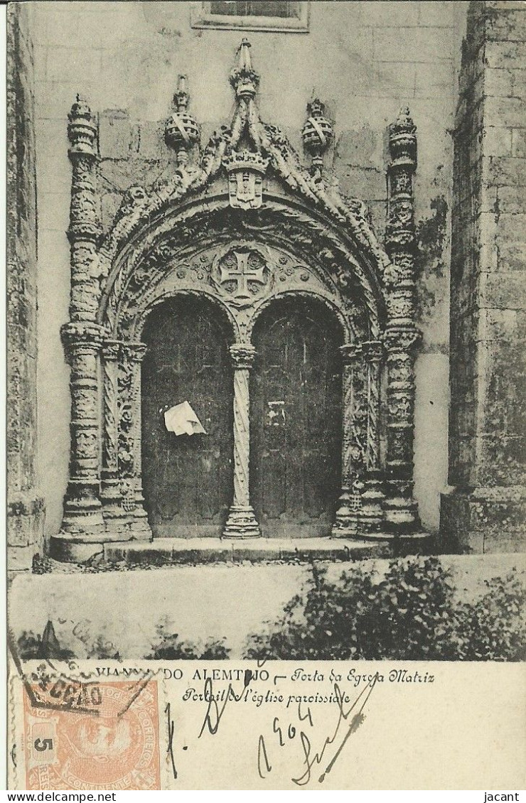 Portugal - Viana Do Alentejo - Porta Da Egreja Matriz - Evora