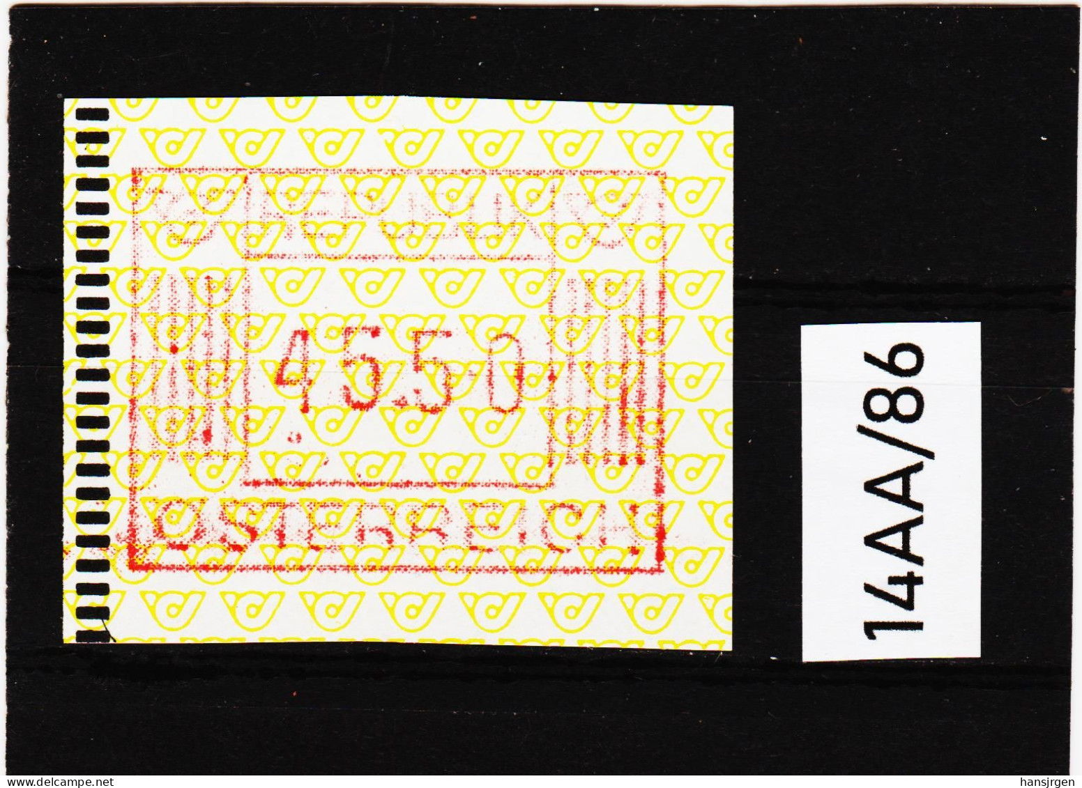 14AA/86  ÖSTERREICH 1983 AUTOMATENMARKEN 1. AUSGABE  45,50 SCHILLING   ** Postfrisch - Machine Labels [ATM]