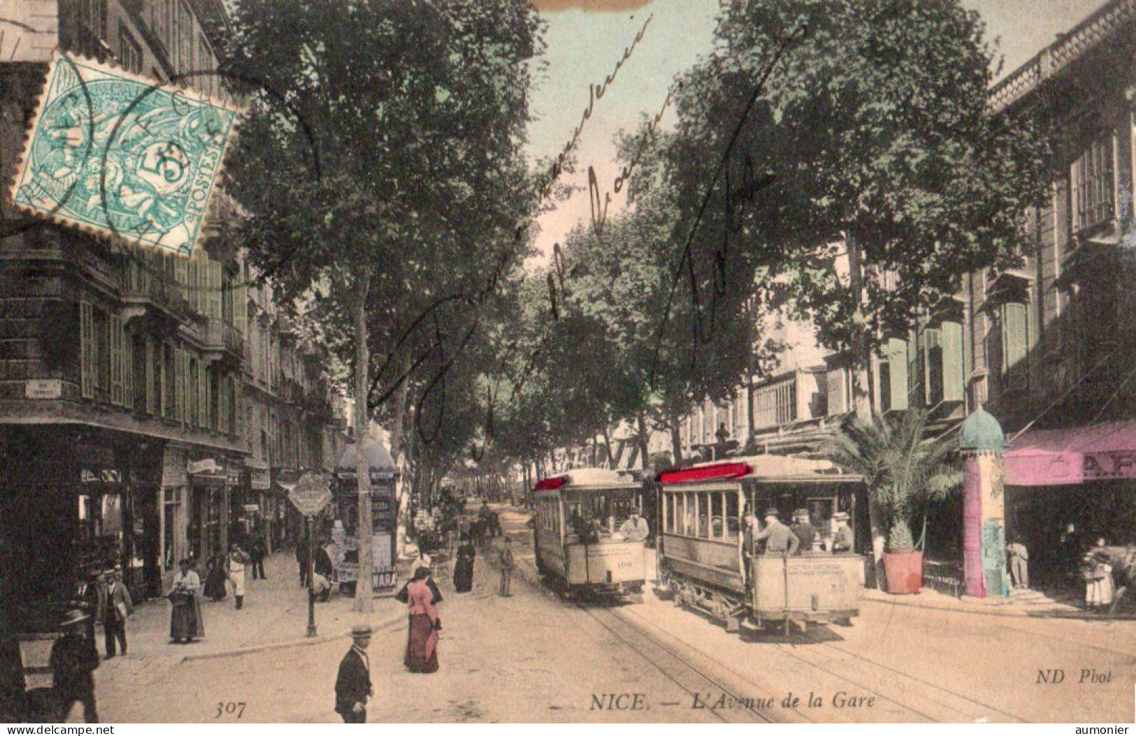 NICE ( 06 ) - L'Avenue De La Gare - Transport (road) - Car, Bus, Tramway