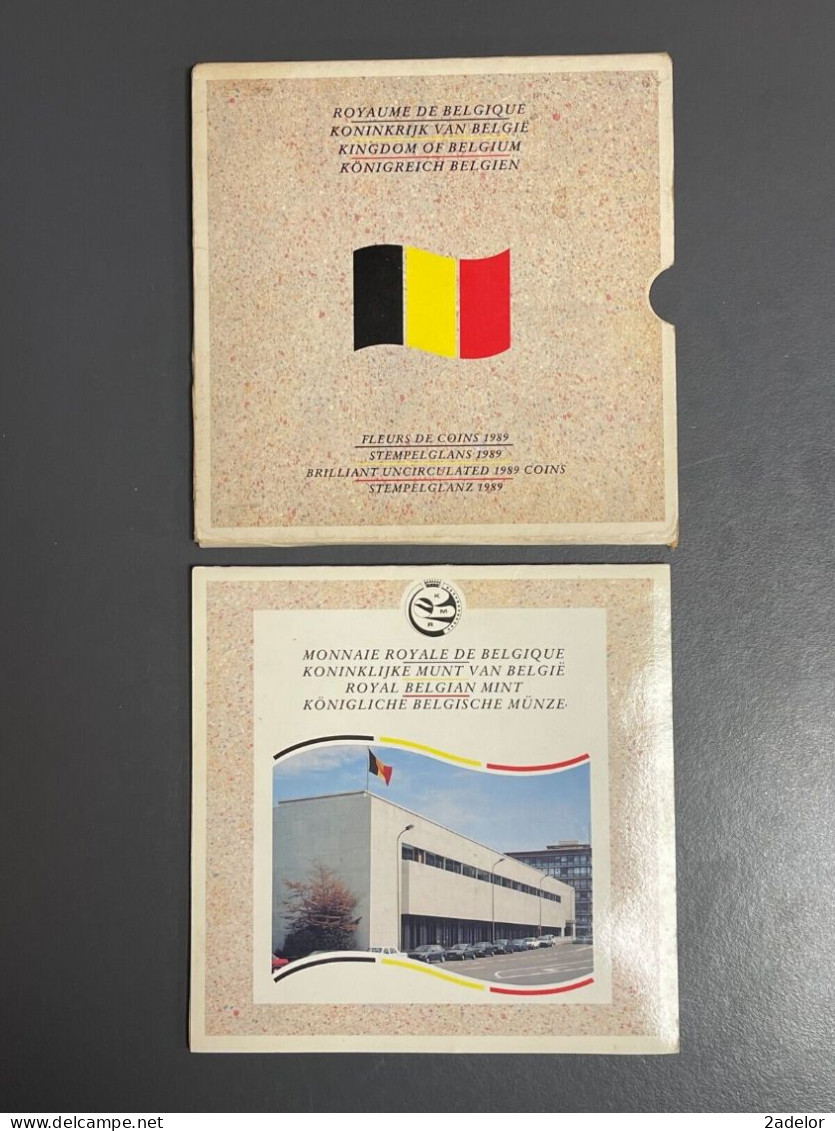 Beau Coffret Du Royaume De Belgique, Fleurs De Coins 1989 - Collections