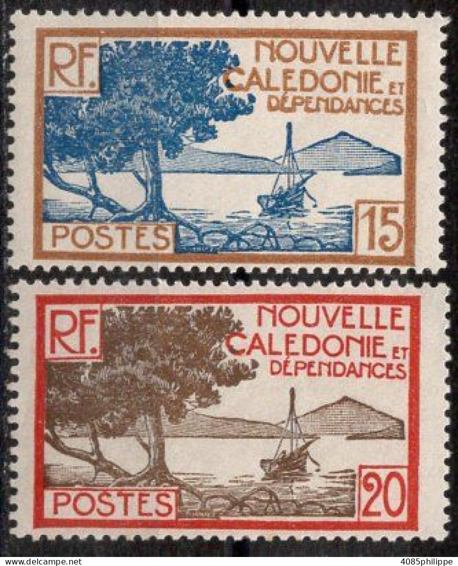 Nvelle CALEDONIE Timbres-Poste N°144** & 145** Neufs Sans Charnières TB Cote : 3€00 - Nuevos