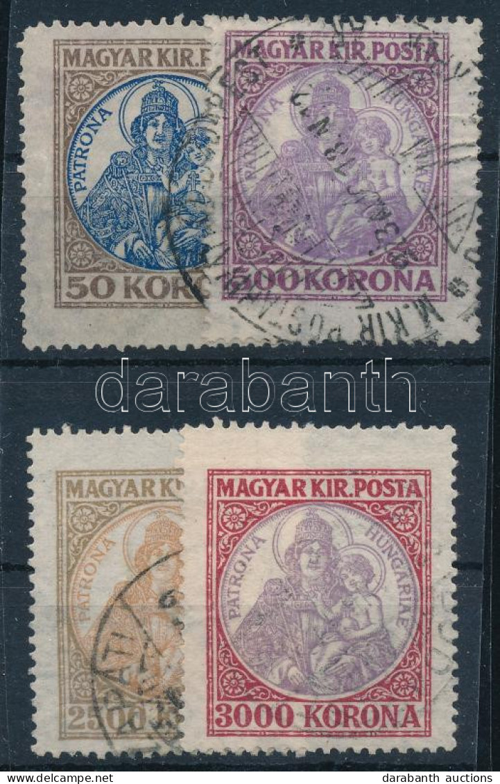 O 1921/1925 Koronás Madonna 50K, 500K, 2500K, 3000K Elfogazva - Sonstige & Ohne Zuordnung