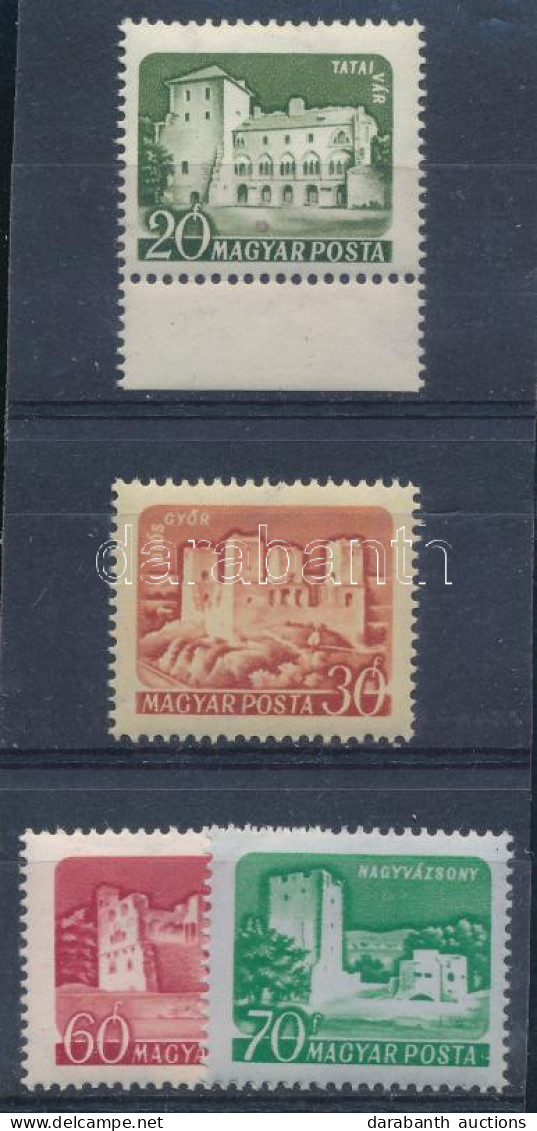 ** 1960 Várak 20f, 30f, 60f, 70f XII B Vízjellel - Altri & Non Classificati