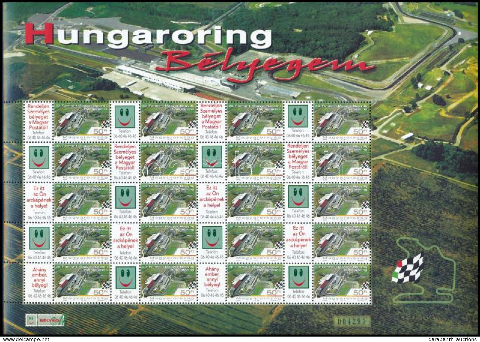 ** 2005 Hungaroring Bélyegem Promóciós Teljes ív Sorszámmal (10.000) - Sonstige & Ohne Zuordnung