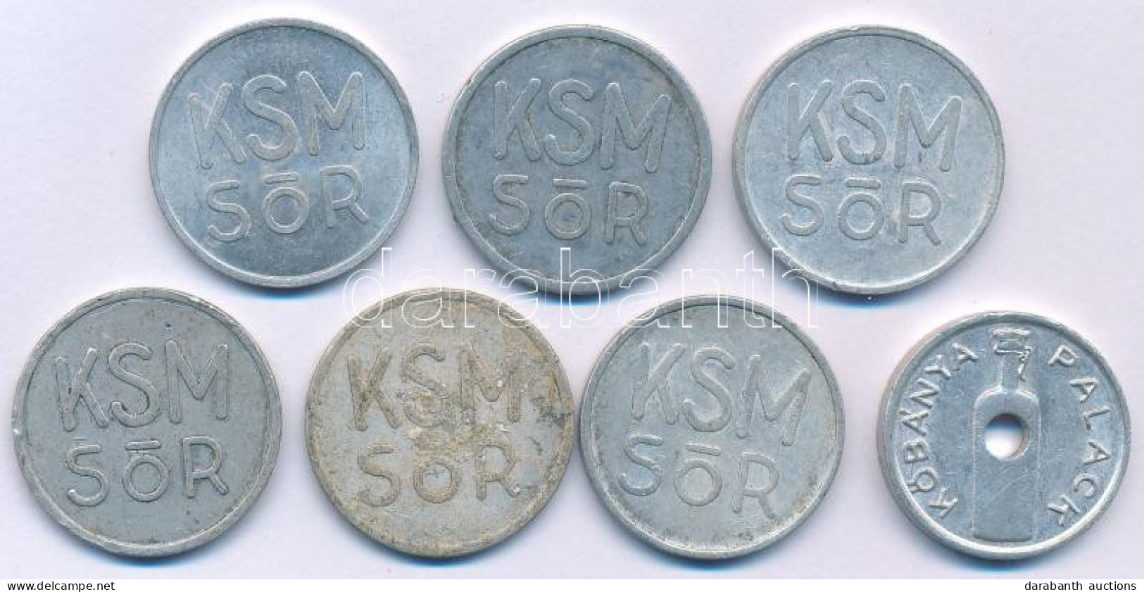 ~1960. "KSM Sör" Al Sörbárca (6x) + "KS Kőbánya / Kőbánya Palack" Kőbányai Sörgyár Al Sörbárca T:XF-F - Ohne Zuordnung