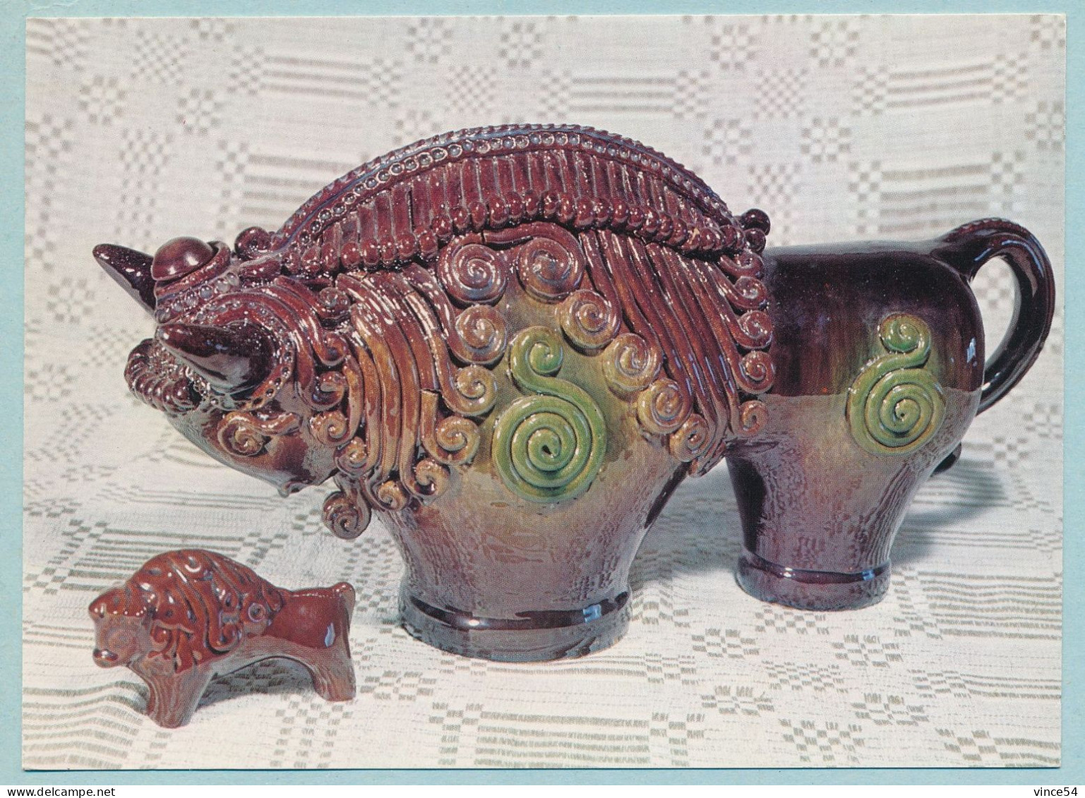 Souvenirs "Belovezkskii Bisons" (majolica) - Belovezhskaya Bisons - Céramique - Kunstgegenstände