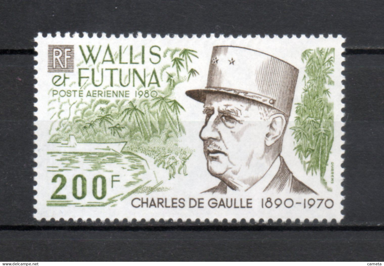 WALLIS ET FUTUNA PA  N° 106   NEUF SANS CHARNIERE COTE 10.70€    GENERAL DE GAULLE - Unused Stamps