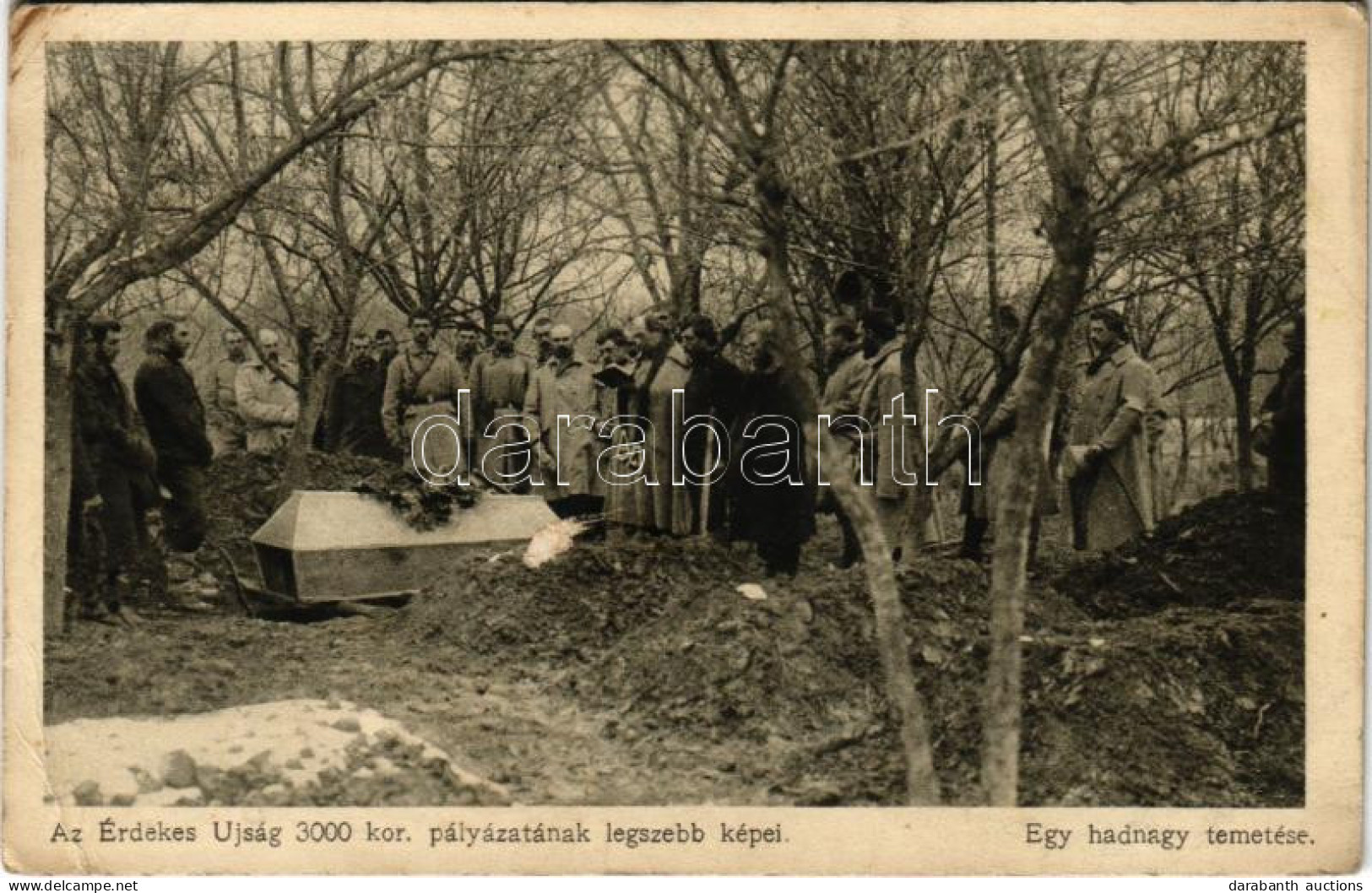 * T3 Egy Hadnagy Temetése. Az Érdekes Újság Kiadása / WWI K.u.k. Military Funeral (Rb) - Non Classés