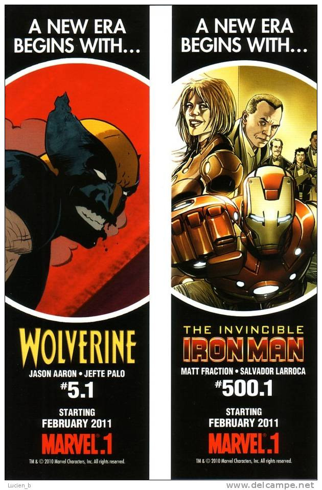 LARROCA   -   Marque-pages   -  Iron Man - Wolverine - Lesezeichen