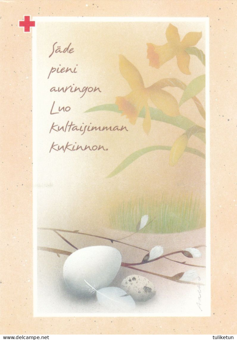 Postal Stationery - Easter Flowers - Egg - Willows - Red Cross 2001 - Suomi Finland - Postage Paid - Postwaardestukken
