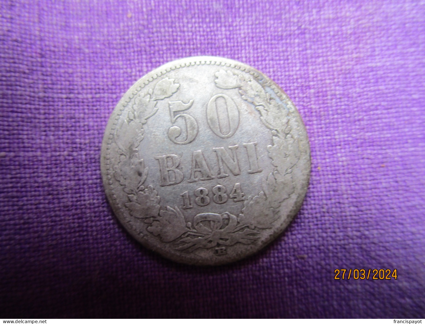 Romania: 50 Bani 1884 (rare) - Rumänien