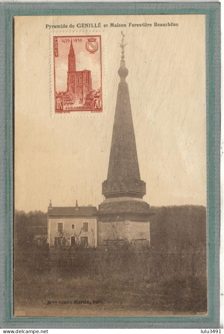 CPA (37) GENILLé - Aspect De La Maison Foretière Beauchêne Près De La Pyramid En 1939 - Beau Timbre - Genillé