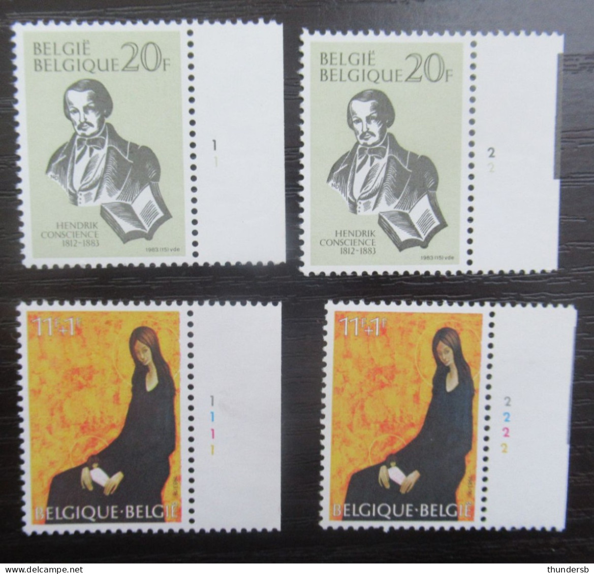 2106 En 2107 - Postfris ** - Volledige Set Plaatnummers - 1981-1990