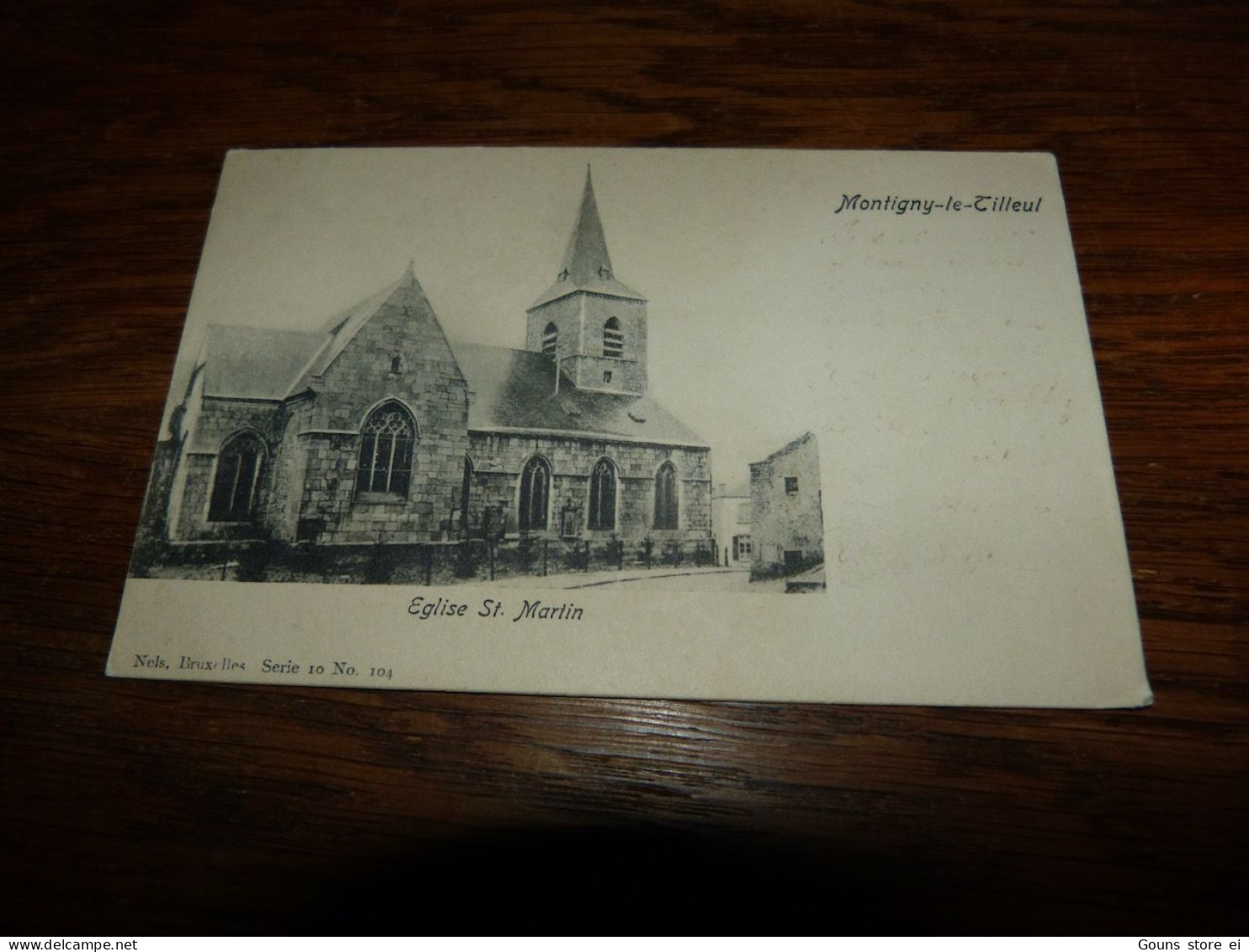 BC30-14 Cpa Montigny Le Tilleul Eglise St Martin Voyagée 1903 - Montigny-le-Tilleul