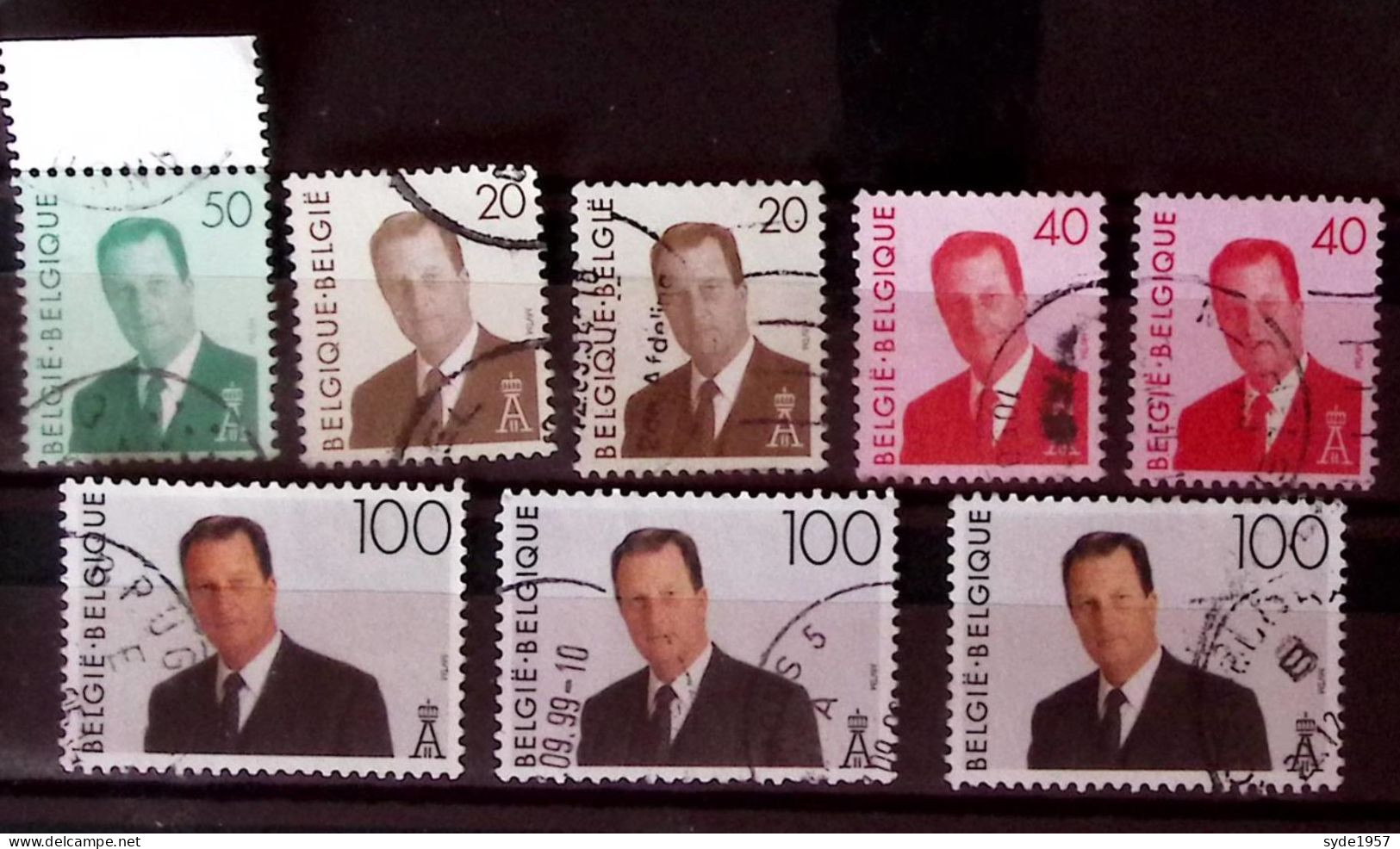 Belgique 1994 Albert 2 MVTM COB 2551, 2559-2560 (x2), 2576 (x3),  Oblitérés - 1993-2013 Koning Albert II (MVTM)