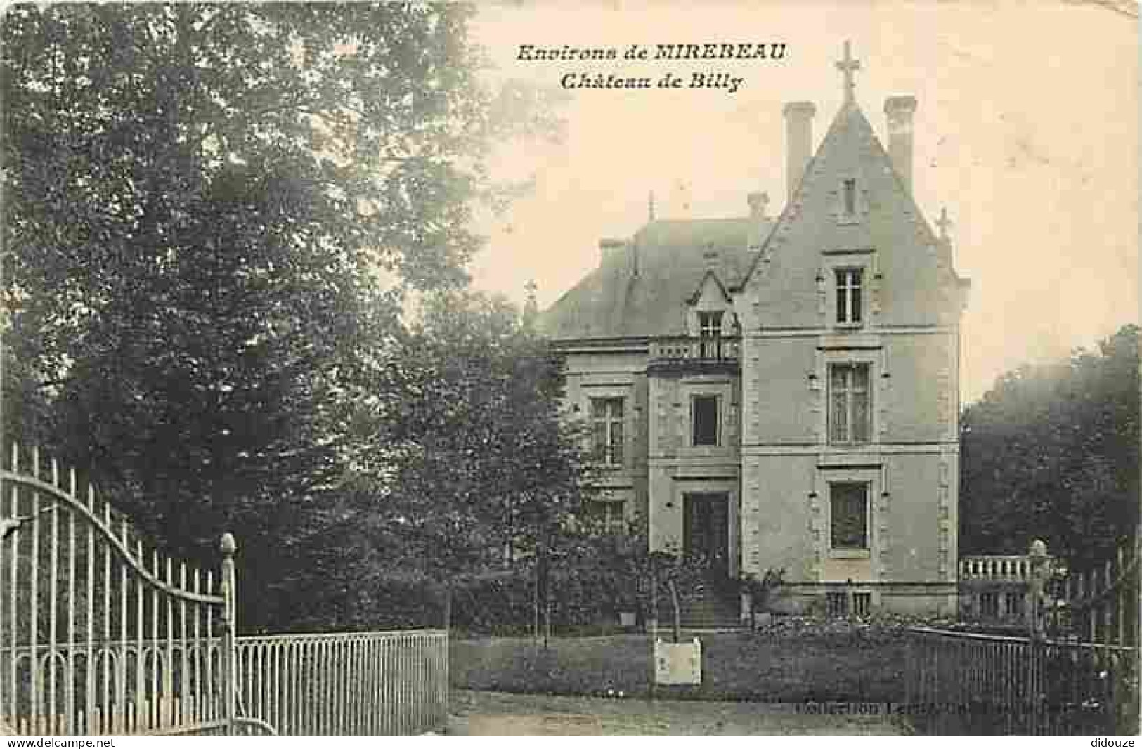 86 - Mirebeau - Environs De Mirebeau - Château De Billy - Etat Gros Pli Visible - CPA - Voir Scans Recto-Verso - Mirebeau