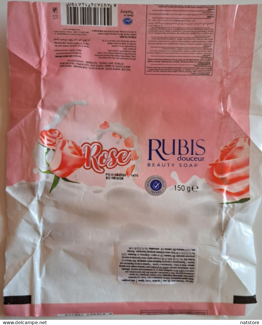 TURKEY..SOAP LABEL..RUBIS DOUCEUR..ROSE - Etiquettes