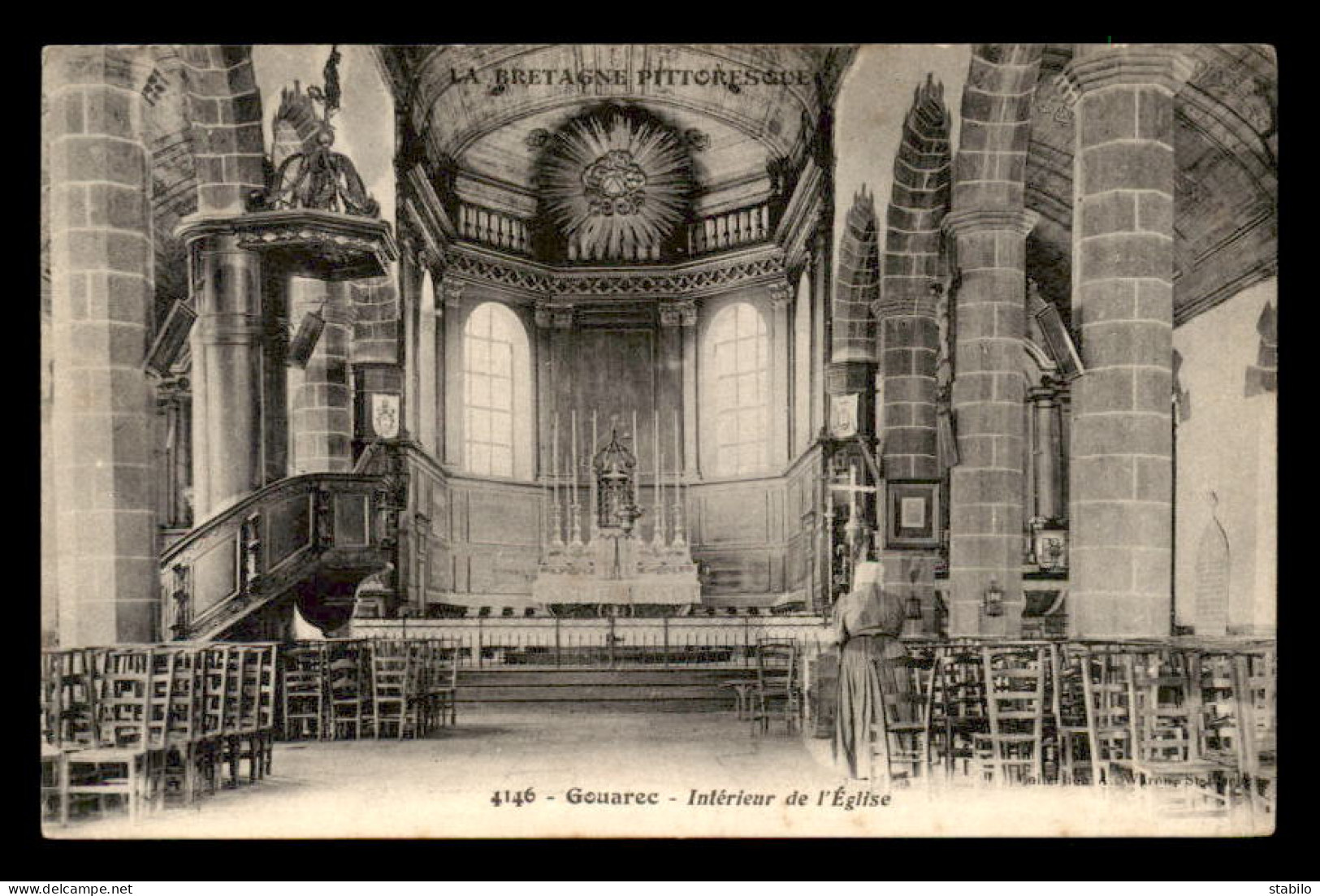 22 - GOUAREC- INTERIEUR DE  L'EGLISE - Gouarec