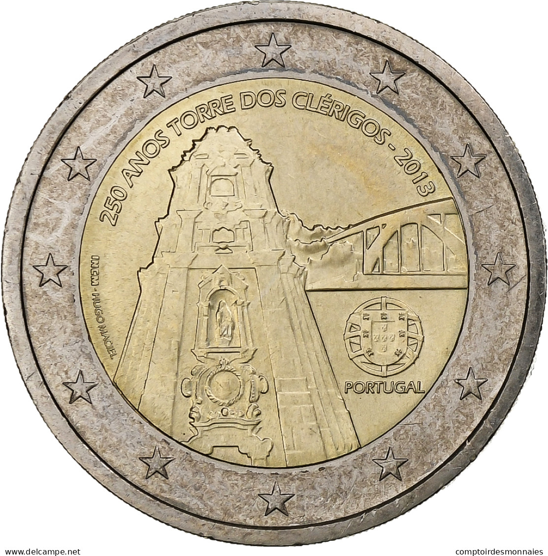 Portugal, 2 Euro, 250 Anos, 2013, Lisbonne, SPL, Bimétallique, KM:New - Portugal