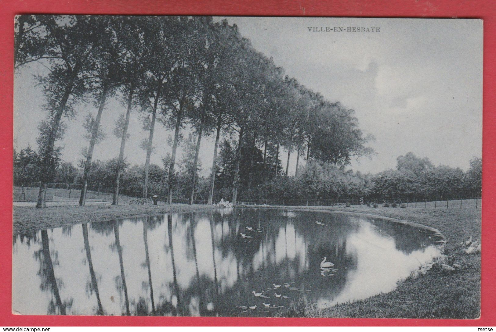 Ville-en-Hesbaye ... étang ... Aucune Dénomination - 1909 ( Voir Verso ) - Braives