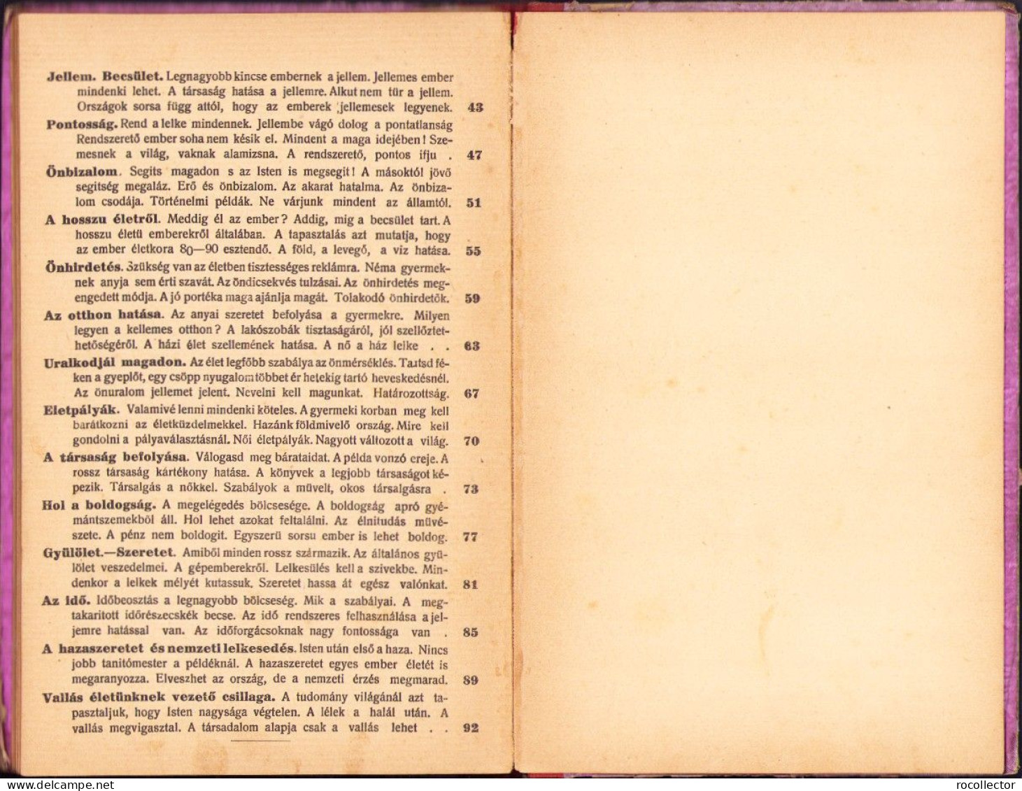 Az élet könyve az ifjúság és a nép számára – 40 éves jubileumi kiadás díszes dombornyomott kötésben 1912 Dolinay Gyula