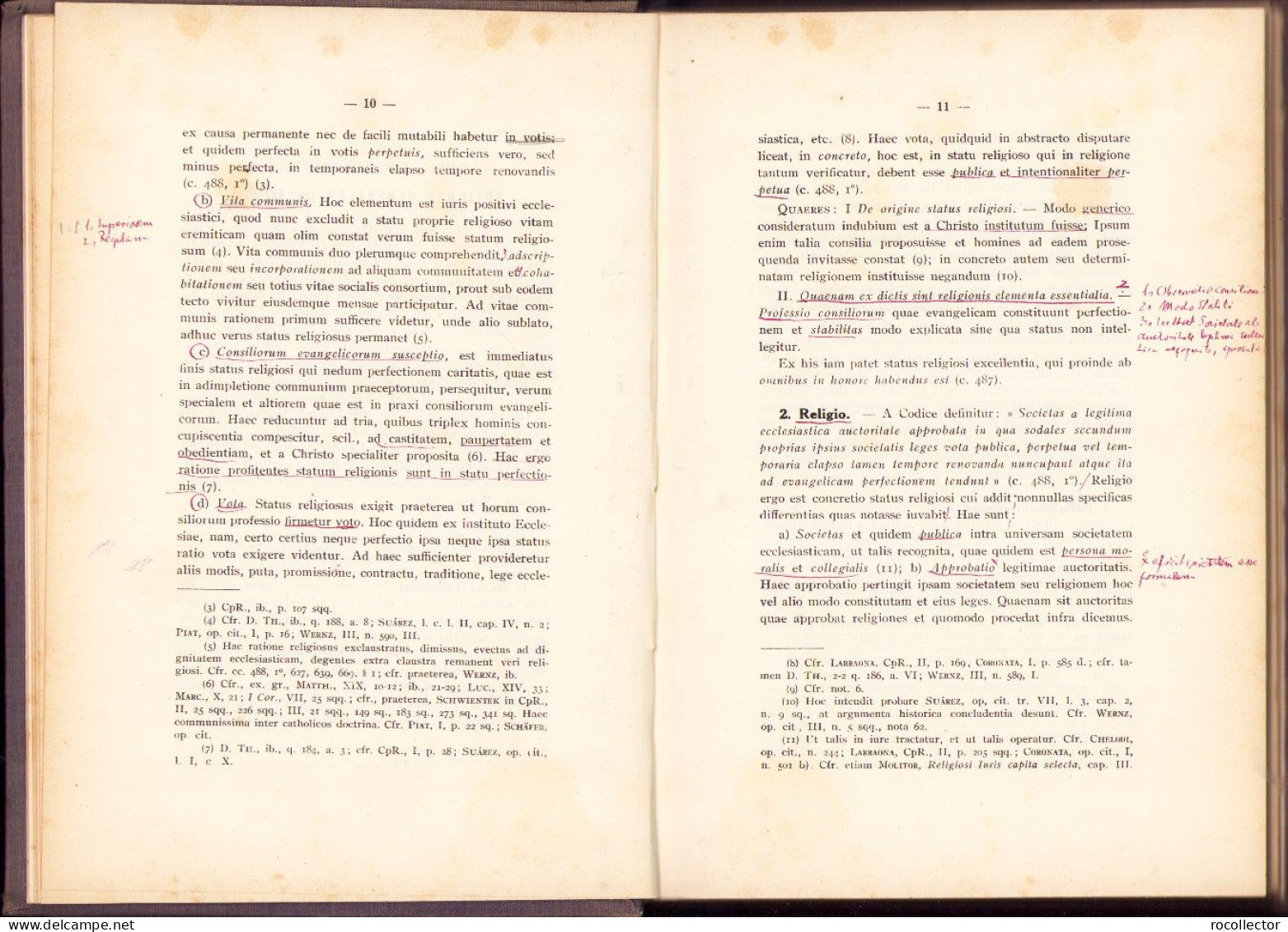 Iuris Canonici Summa Principia Seu Breves Codicis Iuris Canonici Commentarii Scholis Accomodati Libri II Pars II 1937 - Alte Bücher