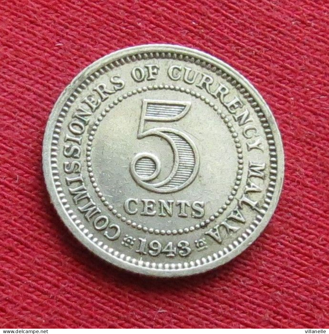 Malaya 5 Cents 1943 W ºº - Malaysie