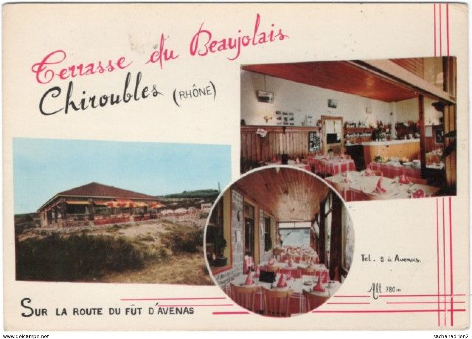 69. Gf. CHIROUBLES. Terrasse Du Beaujolais. 3 Vues. 1 - Chiroubles